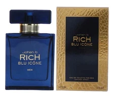 RICH BLU ICONE * Johan B. 3.0 oz / 90 ml Eau de Toilette (EDT) Men Cologne Spray