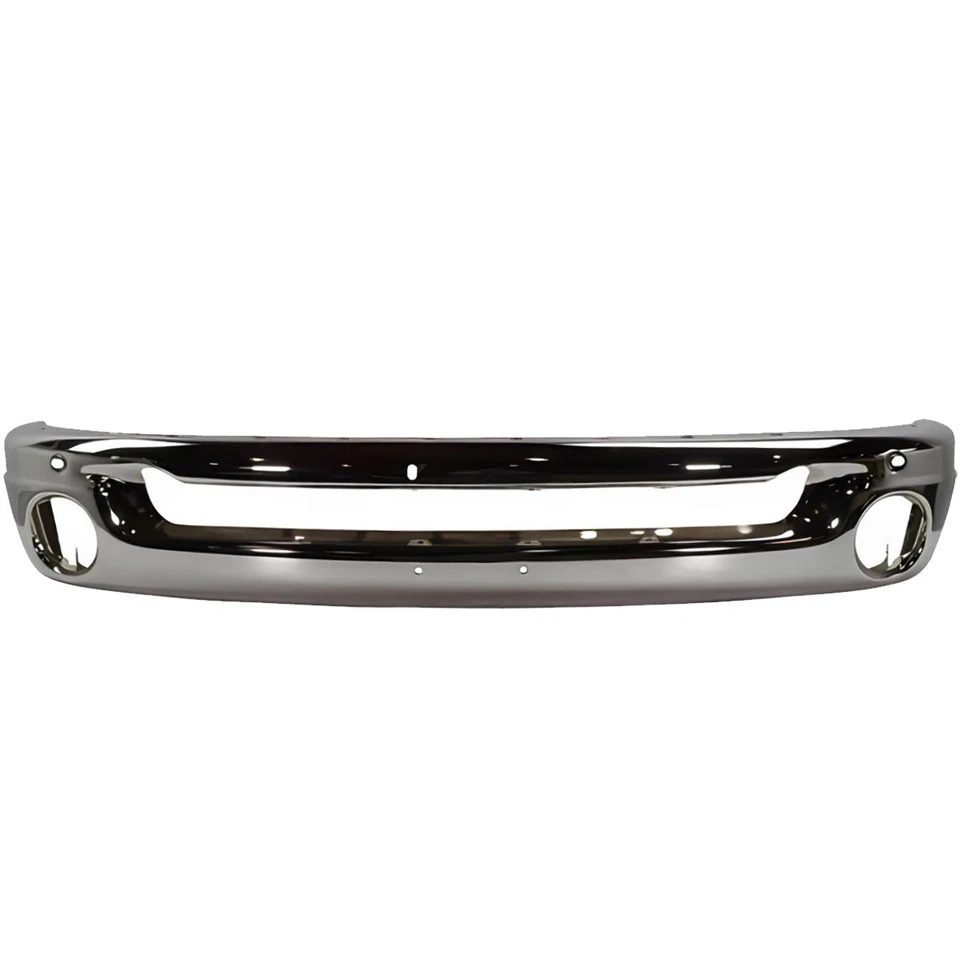 Front Bumper Chrome Steel & Fog Light Kit For 2006-2009 Dodge Ram 1500 2500 3500 Foto 2 de 4
