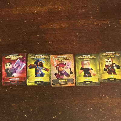 Minecraft Dungeons Arcade 2025 Trading Card Lot 5 Cursed Axe Damar Violet