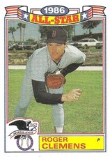 #21 Roger Clemens - Boston Red Sox - 1987 Topps - 1986 All-Star Game Commemorati