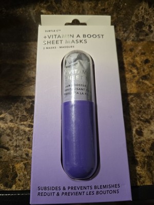 SUBTLE C + Vitamin A Boost Sheet Mask, 2 Packs- 4 Masks  (C063)