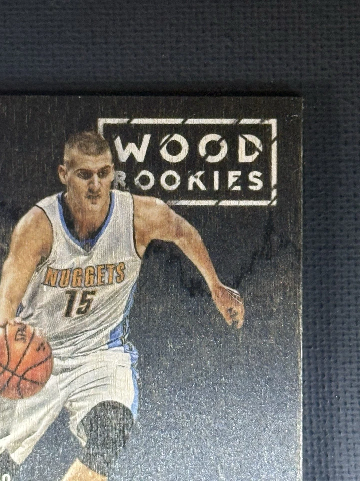2015-16 Panini Threads NIKOLA JOKIC Wood Rookie RC #286 SSP Denver Nuggets - Image 3 of 4