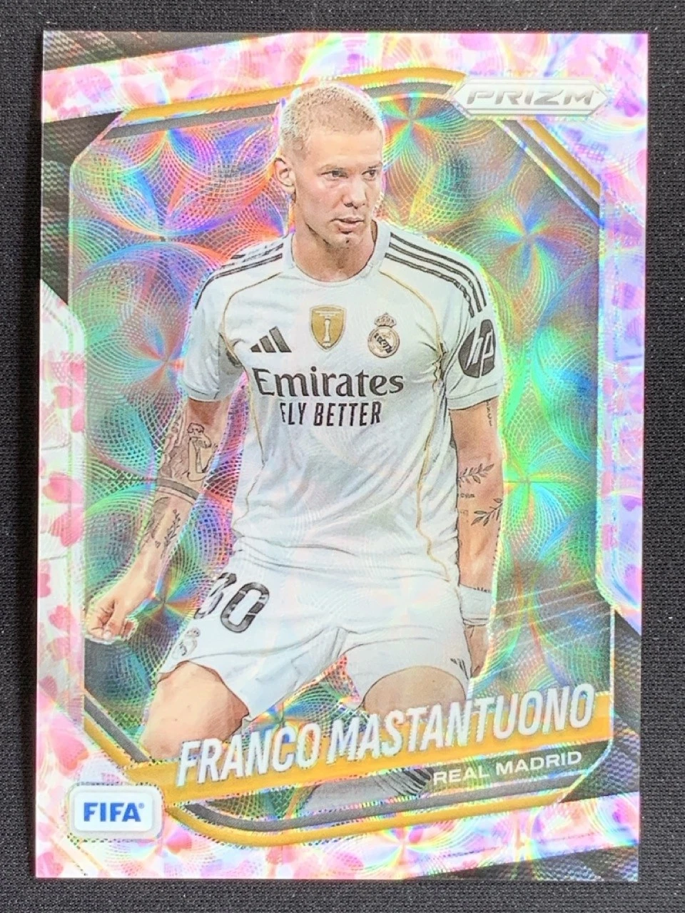 2025-26 Prizm FIFA Choice Cherry Blossom Franco Mastantuono #194 Cherry Blossom /28
