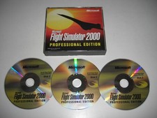 Microsoft FLIGHT SIMULATOR 2000 Professional Edition Pc Cd Rom CD Sim FS FS2000