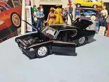 VINTAGE Jada Big Time Muscle 1969 Pontiac GTO Judge BLACK READ 📚 NICE CAR 🚗 