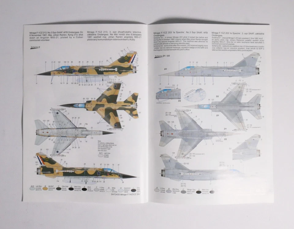 Mirage F.1AZ/CZ the South African Commie Killers Special Hobby 1/72 - Immagine 4 di 4