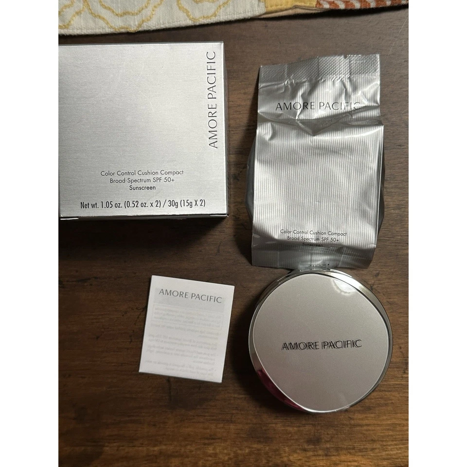 AmorePacific Color Control Cushion Compact SPF 50 #106 Medium Pink + Refill NEW - Image 2 of 4