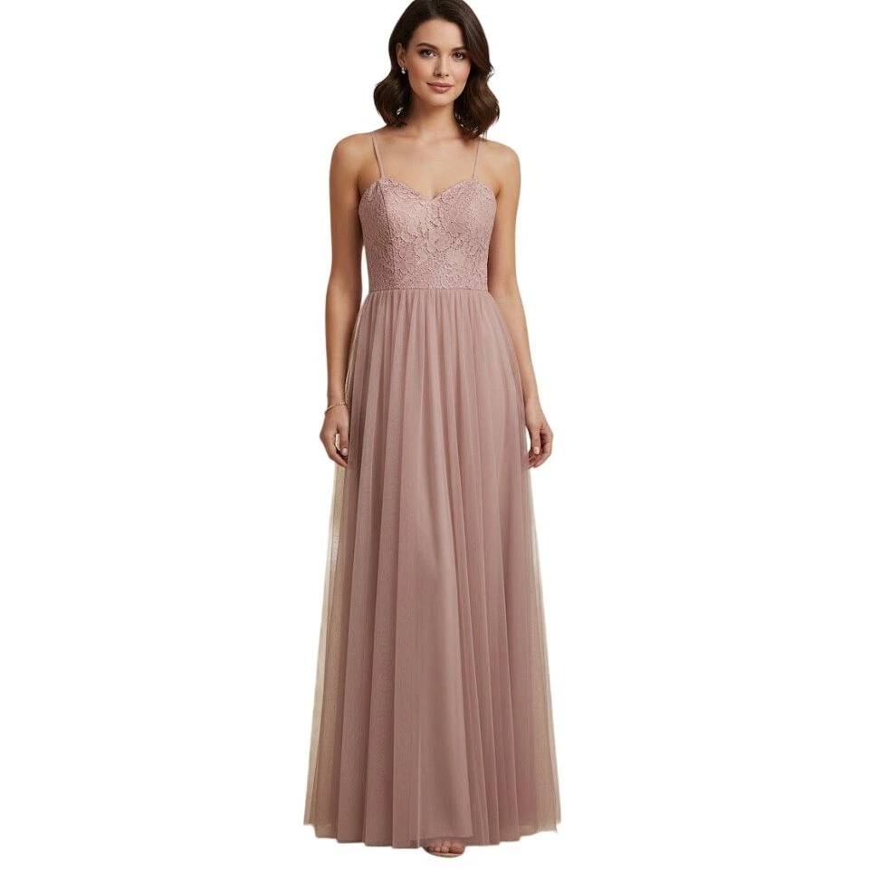 blush pink bridesmaid dresses ebay Sweetheart Pale Pink Long A-line Chiffon Bridesmaid Dresses – ClaireBridal main image 1