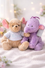 Nuevo con etiquetas Juego de 2 juguetes de peluche de peluche y canguro Roo de Disney Heffalump Lumpy