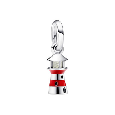 Pandora 792714C01 Charm-Anhänger Damen Fluoreszierender Leuchtturm Silber