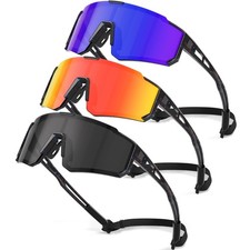 3Pack Kids Polarized Sunglasses - Youth Baseball Sunglasses for Boys Girls Ag...