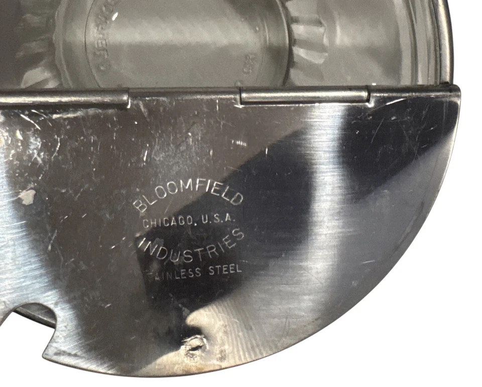 BLOOMFIELD VIDRIO CUBIERTO CONDIMENTO SML & MED BOWL VIDRIO ACERO INOXIDABLE BARRA ARTÍCULOS Foto 3 de 3