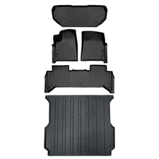 SMARTLINER Front/Rear Floor Liners w/Cargo Liner Black for Rivian R1T