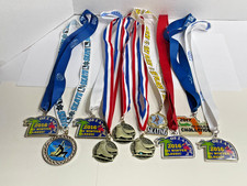 Lot of 10 Figure Skating Medals 2000s/2010s Many Different Events and Places