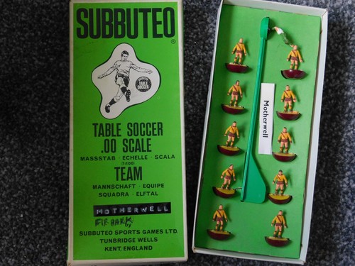 70's VINTAGE SUBBUTEO - CLASSIC ORIGINAL HEAVYWEIGHT TEAM - MOTHERWELL #185 HW - Picture 2 of 6