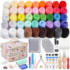 385 PCS Needle Felting Kit, Complete Needle Felting Tools and 45 colors