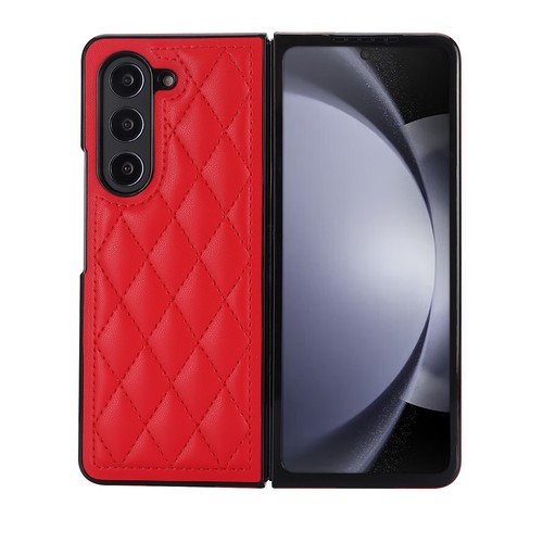 For Samsung Galaxy Z Fold 7 6 5 4 3 Luxury Leather Diamond Grain Case Hard Cover - Picture 12 of 19