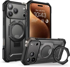 For iPhone 17 Pro 6.3" SUPCASE Strong Magnetic Case Built-in Stand Back Cover US