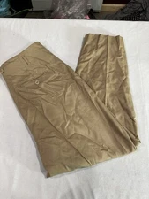 J Peterman Women’s 100% Silk Tan Color Pants Size 12