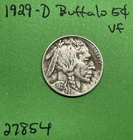 1929-D Buffalo 🦬 Indian Head Nickel 5c Vf Very Fine