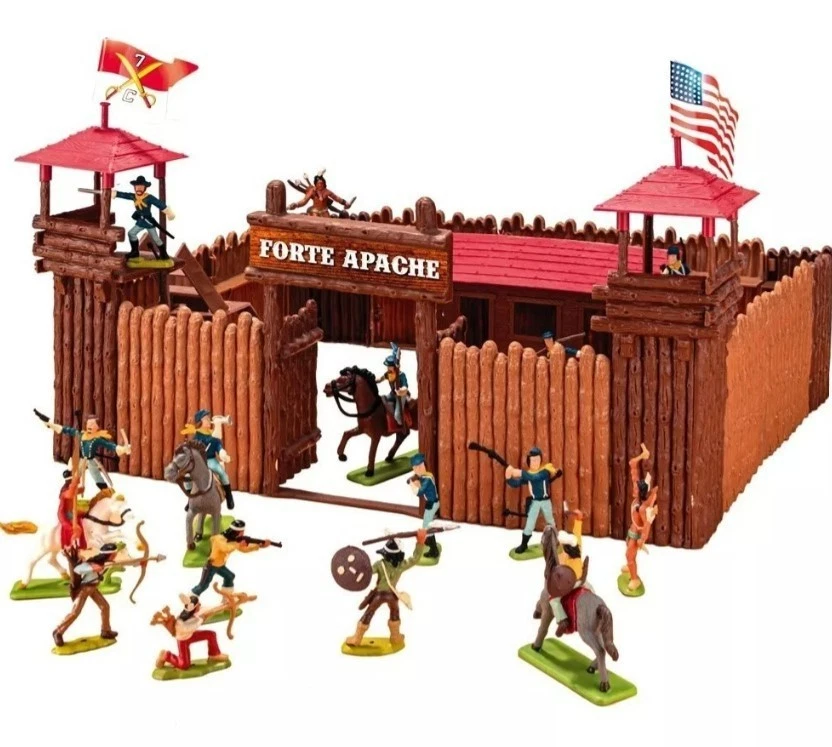 Gulliver Forte Apache Battle de Luxe Playset – 34 Pieces + 20 Hand-Painted Figur - Image 3 of 3