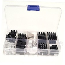 100pcs Heatsink Assortment Kit Small Cooler Aluminum Without Thermal Tape/Glue
