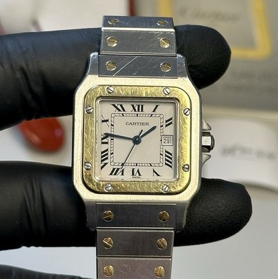 Cartier Santos Galbée Automatic 18K Yellow Gold Two-Tone SS 29mm Luxury Watch
