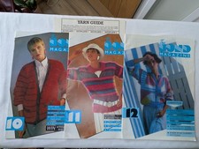 3 x vintage The Bond machine knitting pattern booklet magazines 10 / 11 / 12