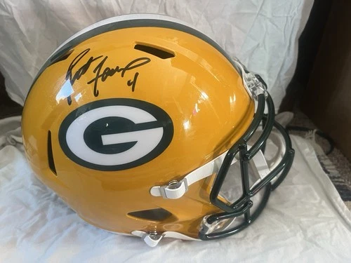 Brett Favre Signed Green Bay Packers Full Size Replica Helmet Radtke Auth
