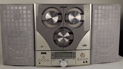 Sharper Image SA 248 3 CD Changer AM FM Stereo System Speakers Tested Works