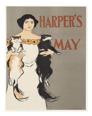 Vintage Harper's Poster Wandbild von Edward Penfield Premium Qualität
