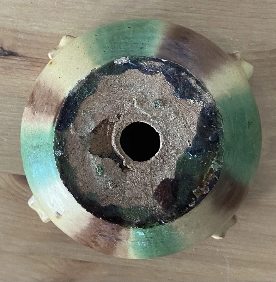 Ancien Petit Pot En Terre Cuite Vernissée  - Photo 3/4