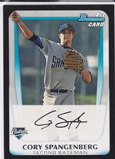Cory Spangenberg San Diego Padres 2011 Bowman Draft Prospects Card