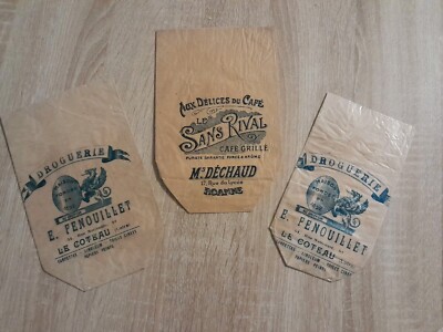 Alte Drogeriebeutel, Kaffeehälfte