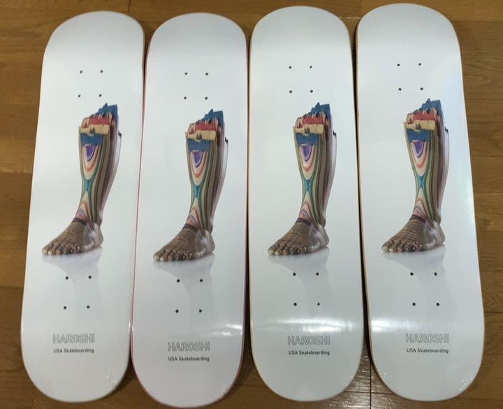ハロシ HAROSHI スケボー SKATEBOARD DECK RISK×HAROSHI】life at your own RISK×HAROSHI deck 8.25インチ