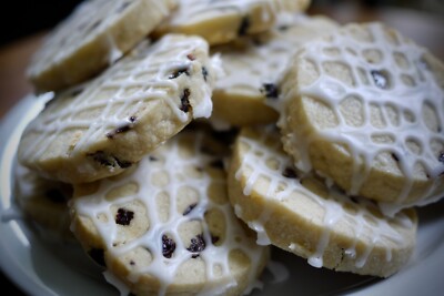 Cherry and Almond Shortbread, The Bakewell Tart Cookie