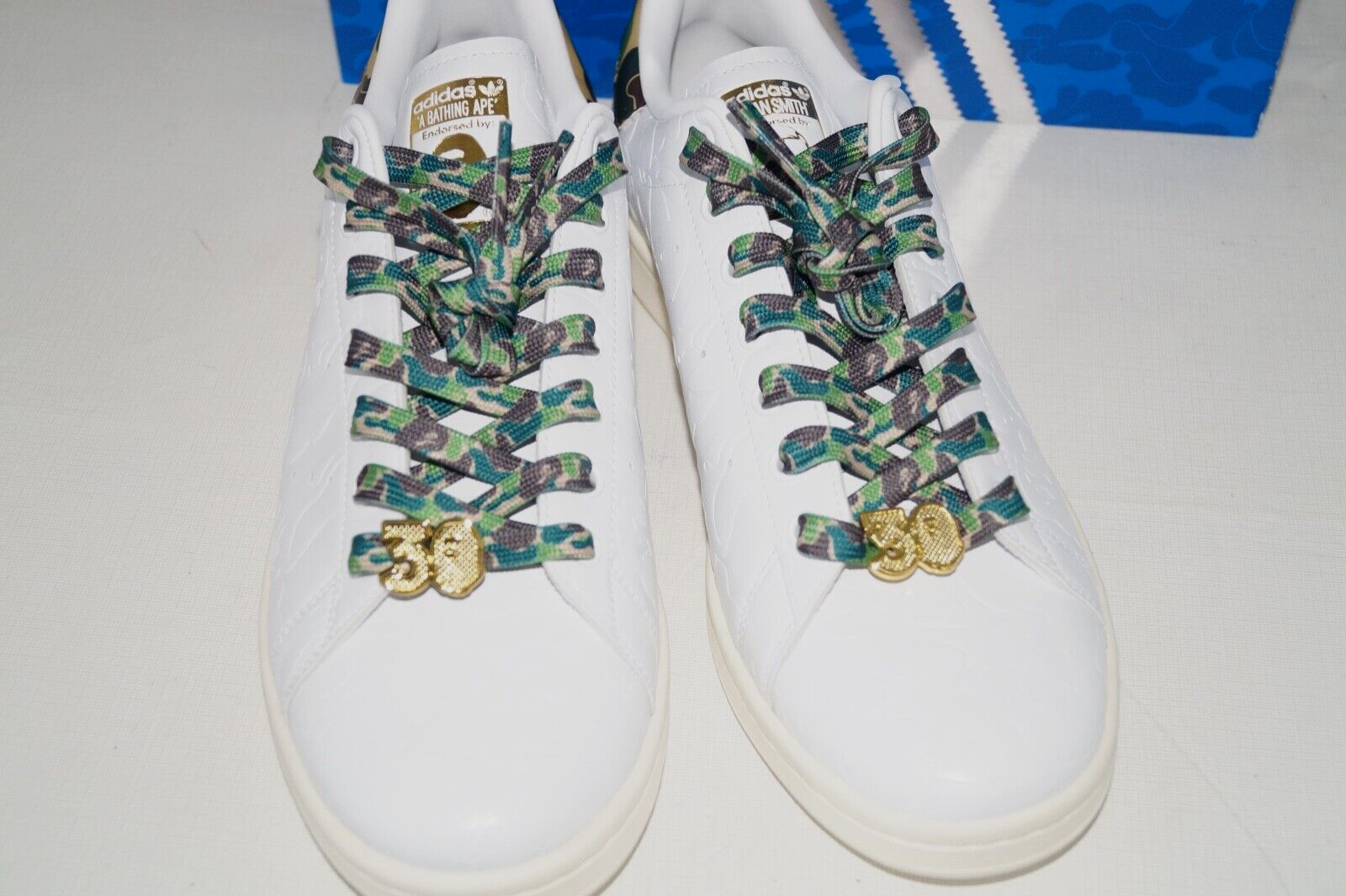 NIB Authentic ADIDAS STAN SMITH BAPE 30TH EDITION Leather Men's Shoes 11 M thumbnail 13