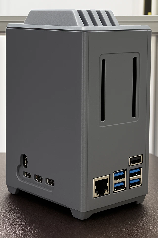 Raspberry pie 5 NAS enclosure case. - Image 3 of 4