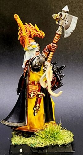 Painted Sir Cecil Gastonne the Wyrm Slayer Kingdom of Bretonnia Old World WFB - Picture 4 of 6