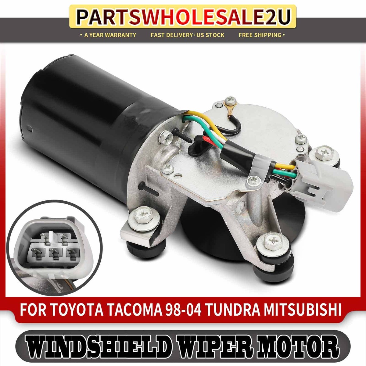 Toyota Tacoma Front Wiper Motor Replacement Windshield Wiper Motor For Toyota Tacoma/Tundra/Sequoia & Mitsubishi Galant Windshield Wiper Systems For Mitsubishi Lancer