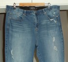 Women's TORRID Distressed Stretch Sky High Skinny Denim Jeans Plus Size 22 S — photo 3