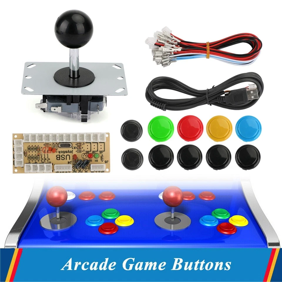 Arcade Game DIY Kits No Delay Buttons+Joystick+USB Encoder für MAME PC - Bild 2 von 4