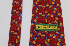  1261  J. GARCIA MEN'S TIE 100 SILK MADE IN USA