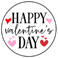 HAPPY VALENTINES DAY ENVELOPE SEALS LABELS STICKERS PARTY FAVORS