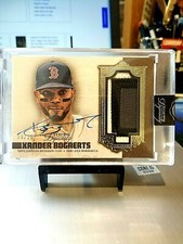 2019 XANDER BOGAERTS #9/10 TOPPS DYNASTY AUTO JUMBO 3 COLOR PATCH SEALED GEM.