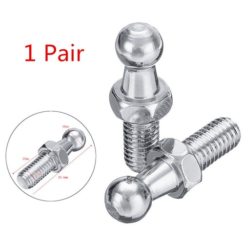 2pcs Boot Gas Strut End Fitting 10mm M8 Ball Pin Joint Multi Fit