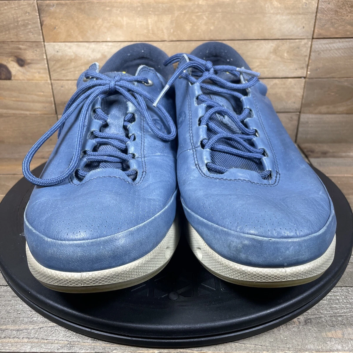 Ecco Cool Gore-Tex GTX Surround Leather Shoes Blue Mens Size 44 US | eBay