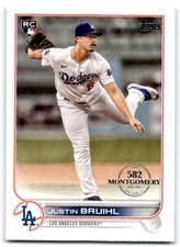 2022 TOPPS MONTGOMERY CLUB STAMP JUSTIN BRUIHL LOS ANGELES DODGERS #658