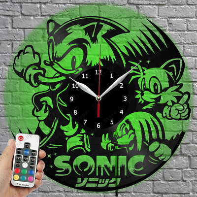 LED Clock Sonik Vinyl Record Wall Clock Led Light Wall Clock 4066