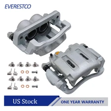 2PCS Front Brake Calipers w/ Bracket For 2005-2012 Ford F-250 F-350 Super Duty